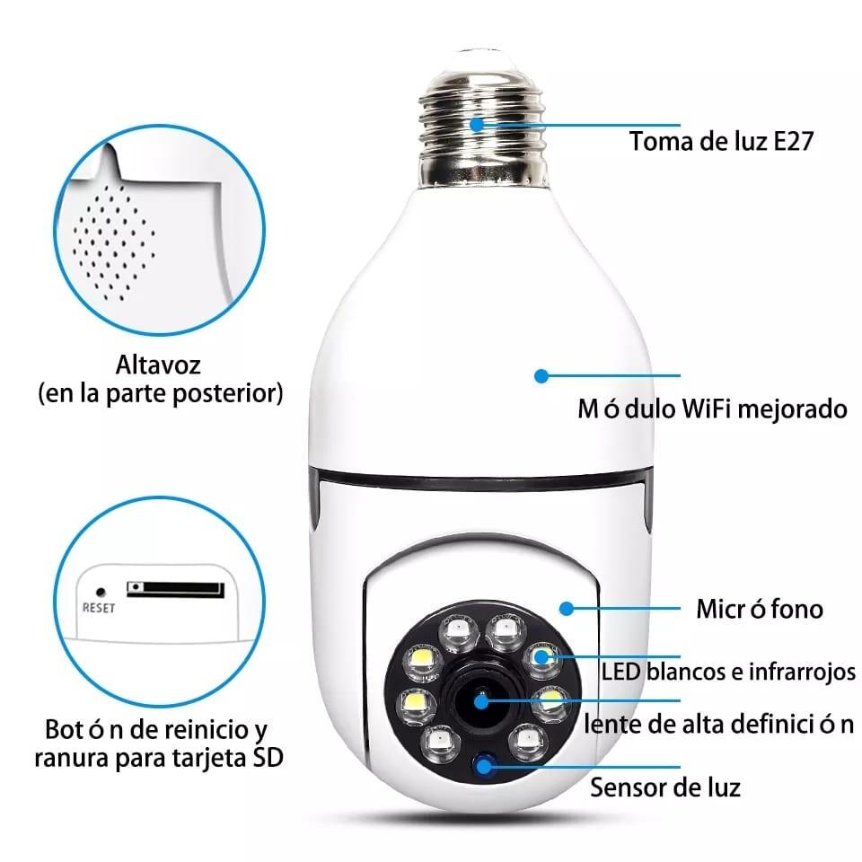 Telecamera Wi-Fi a Forma di Lampadina