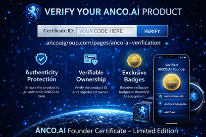 ANCO.AI Founder Certificate – Limited Edition