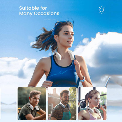 Ventilador de Cuello Portátil con Pantalla Digital